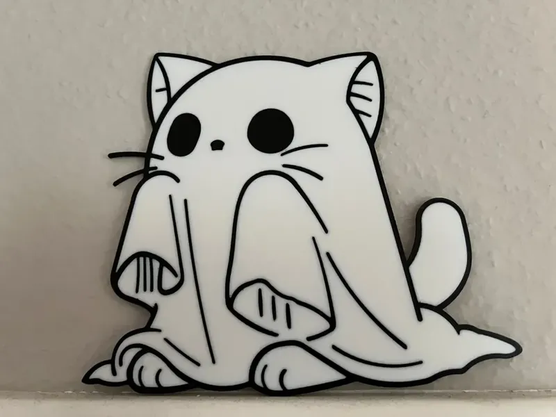 Ghost Cat Decor